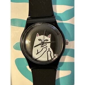 RIPNDIP Lord Nermal Black Watch New in Box Needs New Battery
